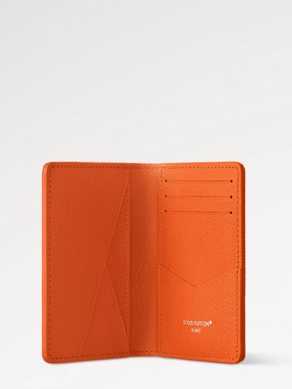 AUTHENTIC Louis Vuitton Orange Tennis Court Leather Wallet